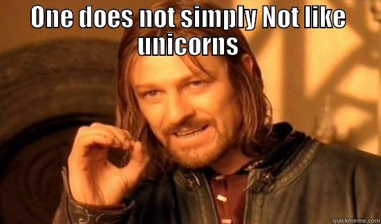ONE DOES NOT SIMPLY NOT LIKE UNICORNS  Boromir