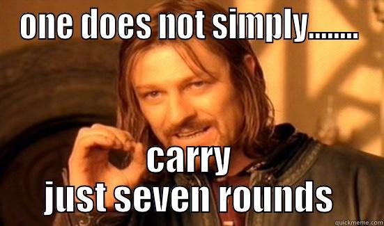 ONE DOES NOT SIMPLY........ CARRY JUST SEVEN ROUNDS Boromir