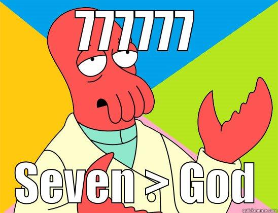 777777 SEVEN > GOD Futurama Zoidberg 