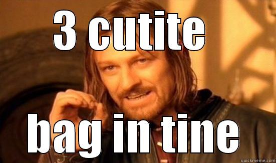 3 CUTITE  BAG IN TINE Boromir