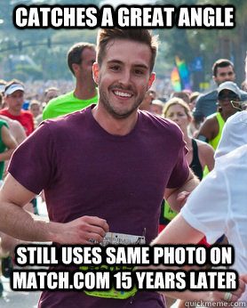 catches a great angle still uses same photo on match.com 15 years later - catches a great angle still uses same photo on match.com 15 years later  Ridiculously photogenic guy