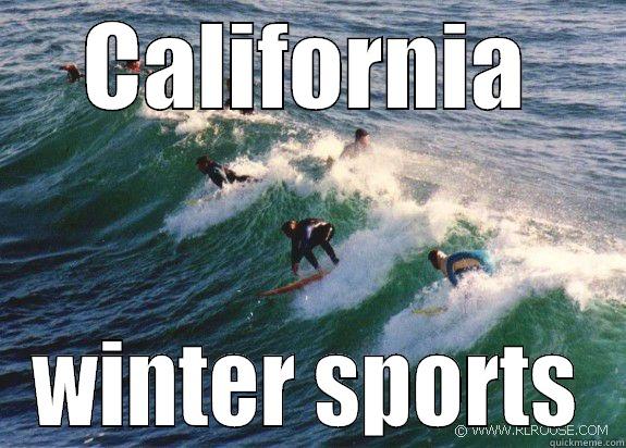 Winter in CA  - CALIFORNIA WINTER SPORTS Misc