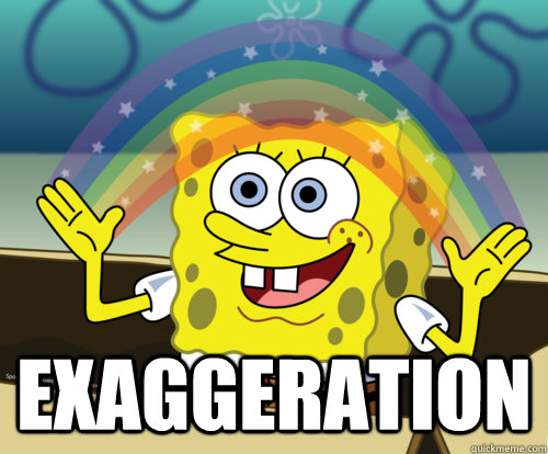  Exaggeration  Spongebob rainbow