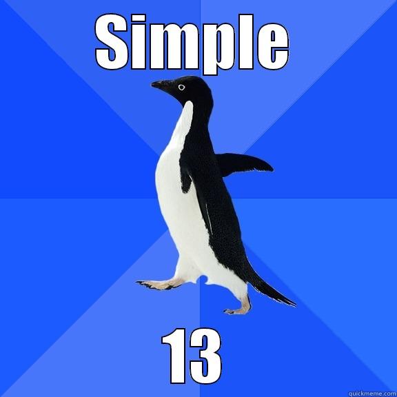 SIMPLE 13 Socially Awkward Penguin