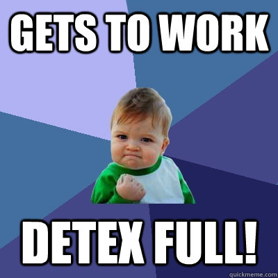 Gets to work detex full!  Success Kid