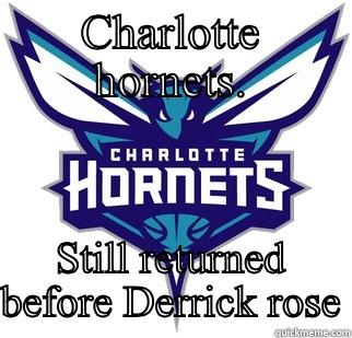 CHARLOTTE HORNETS. STILL RETURNED BEFORE DERRICK ROSE Philosoraptor