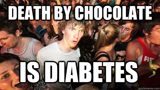 Death By Chocolate is diabetes  Sudden Clarity Clarence