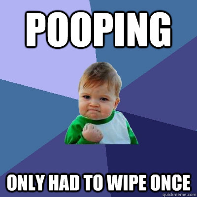 Pooping only had to wipe once   Success Kid