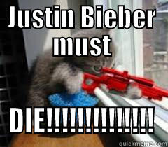 AWESOME SNIPER CAT - JUSTIN BIEBER MUST DIE!!!!!!!!!!!!!! Misc
