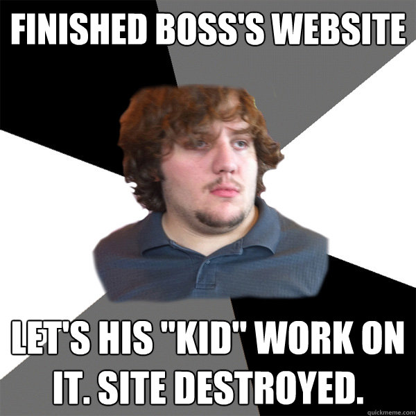 finished boss's website let's his 