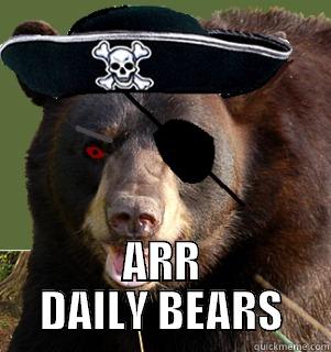 piratebear DROOLING -  ARR DAILY BEARS Misc