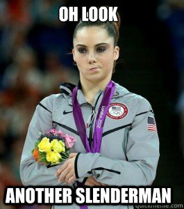 oh look another slenderman - oh look another slenderman  McKayla is Unimpressed