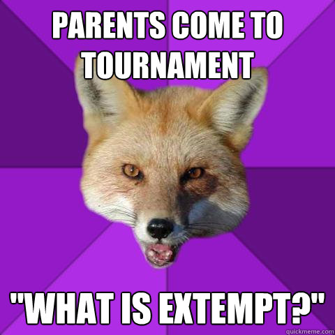 Parents come to tournament 