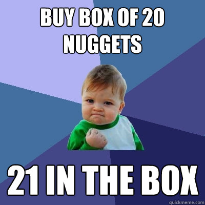 Buy Box of 20 Nuggets 21 in the Box  Success Kid