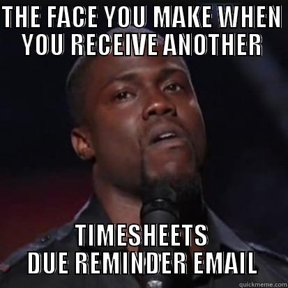 K Hart faces - THE FACE YOU MAKE WHEN YOU RECEIVE ANOTHER TIMESHEETS DUE REMINDER EMAIL Misc