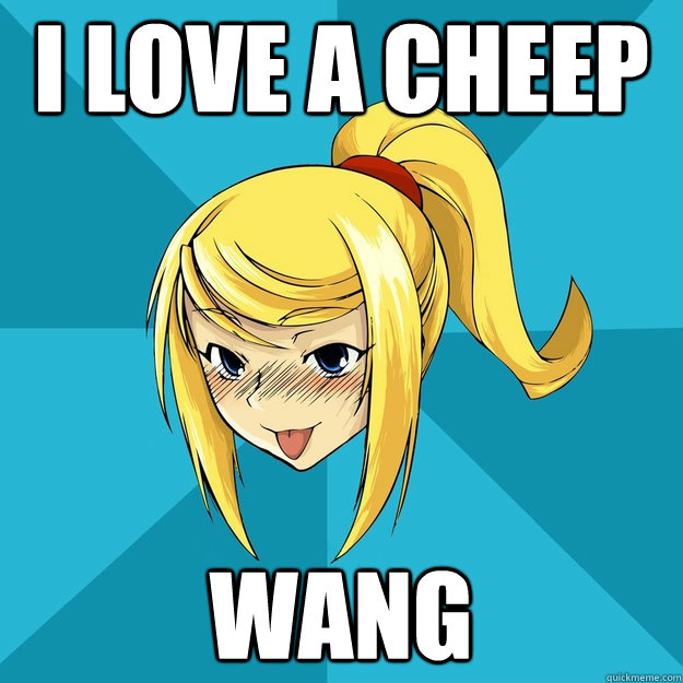 I love a cheep wang  Horny Samus