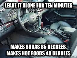 leave it alone for ten minutes makes sodas 85 degrees, makes hot foods 40 degrees  