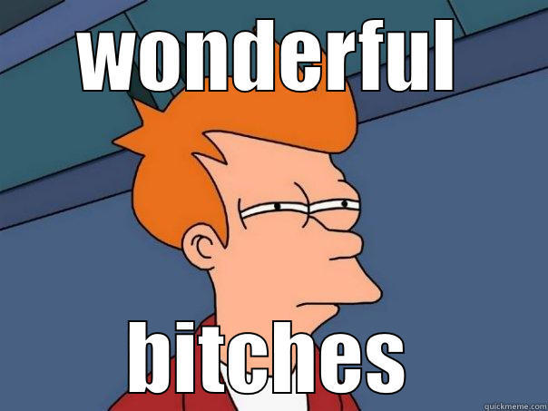 WONDERFUL BITCHES Futurama Fry