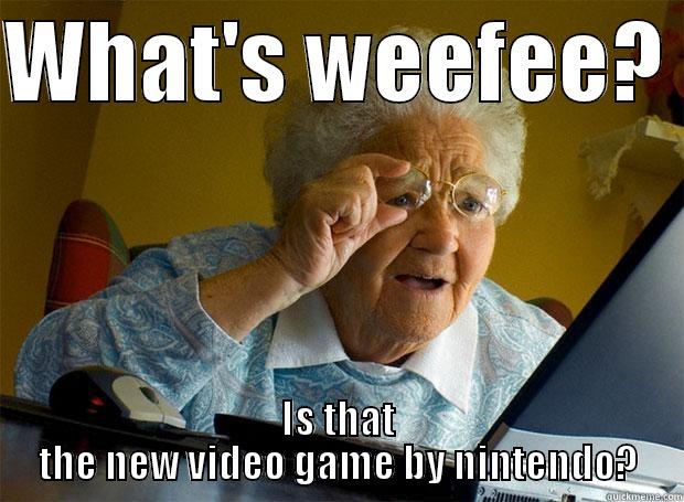 WHAT'S WEEFEE?  IS THAT THE NEW VIDEO GAME BY NINTENDO? Grandma finds the Internet