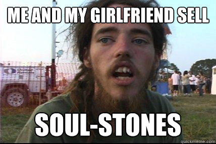 me and my girlfriend sell soul-stones  Wook 17