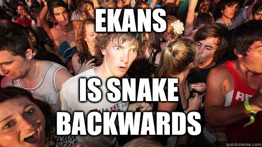 Ekans Is snake backwards  Sudden Clarity Clarence