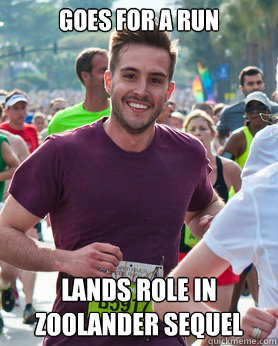 Goes for a run Lands role in Zoolander Sequel  Ridiculously photogenic guy