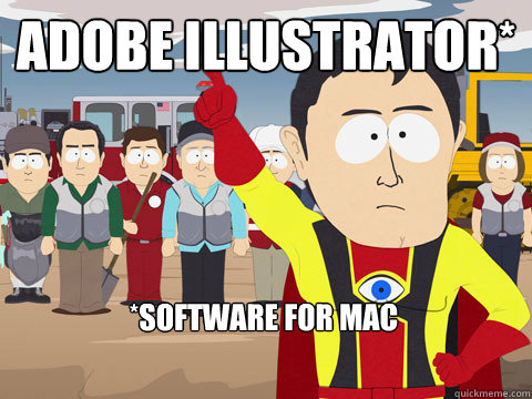 Adobe Illustrator* *Software for mac  Captain Hindsight