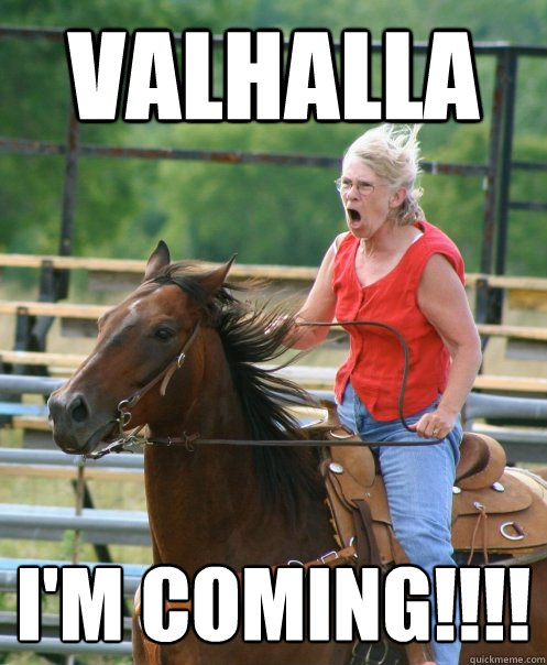 Valhalla  i'm coming!!!!  warrior woman