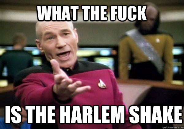 What the fuck Is the harlem shake  Patrick Stewart WTF