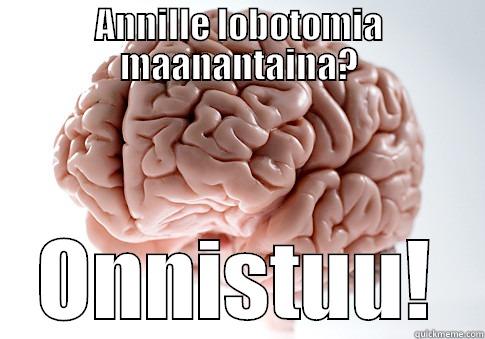ANNILLE LOBOTOMIA MAANANTAINA? ONNISTUU! Scumbag Brain