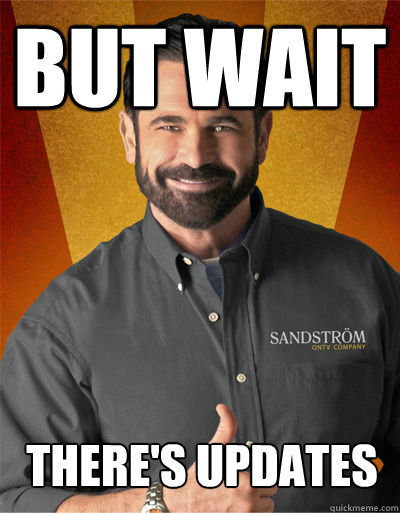 But wait There's updates  Billy Mays