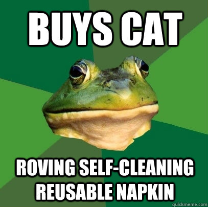 Buys cat roving self-cleaning reusable napkin  Foul Bachelor Frog