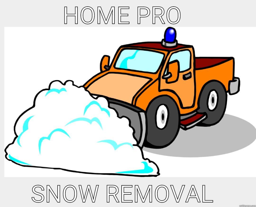 HOME PRO  SNOW REMOVAL  Misc
