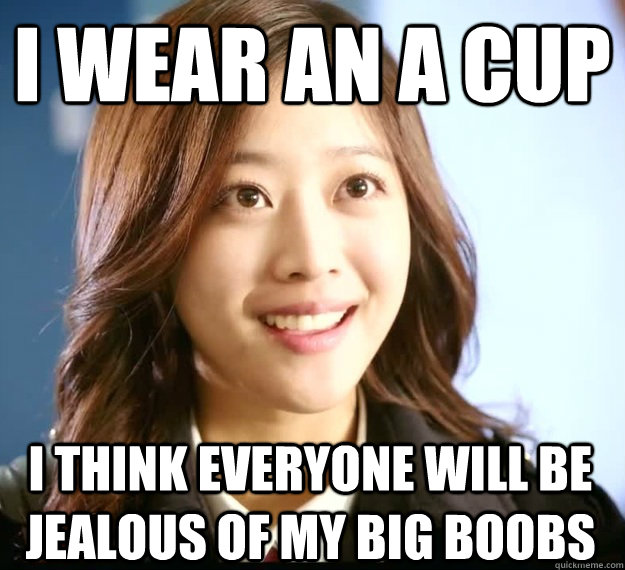 I wear an A cup i think everyone will be jealous of my big boobs  Naive Japanese Girl