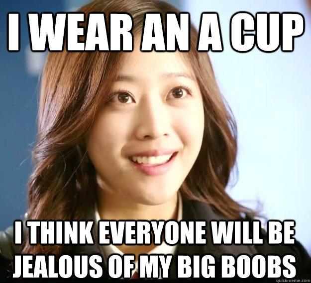 I wear an A cup i think everyone will be jealous of my big boobs  Naive Japanese Girl