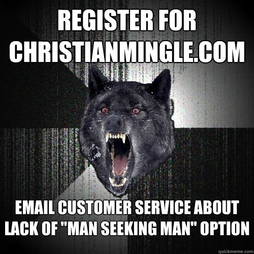 register for christianmingle.com email customer service about lack of 