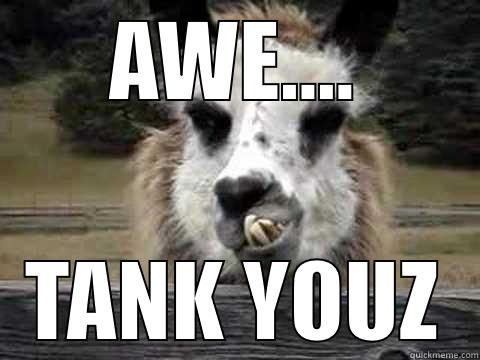 AWE.... TANK YOUZ Misc