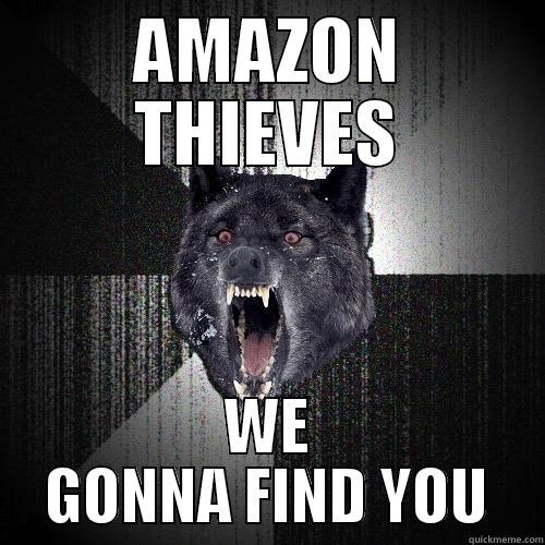 AMAZON THIEVES WE GONNA FIND YOU Insanity Wolf