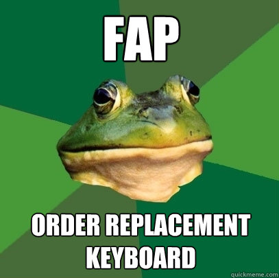 fap order replacement keyboard  Foul Bachelor Frog