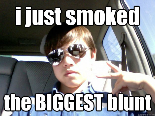 i just smoked the BIGGEST blunt - i just smoked the BIGGEST blunt  highbradley