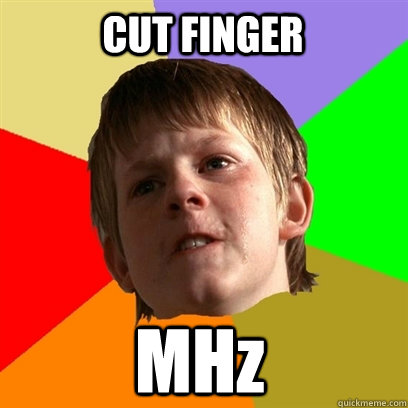 CUT FINGER MHz  Angry School Boy