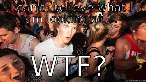 I CAN'T  BELIEVE WHAT I AM LOOKING AT.... WTF? Sudden Clarity Clarence