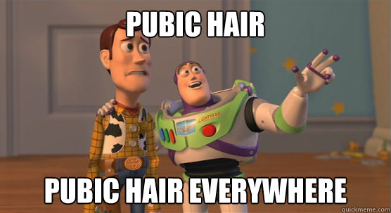 Pubic hair pubic hair everywhere  Toy Story Everywhere