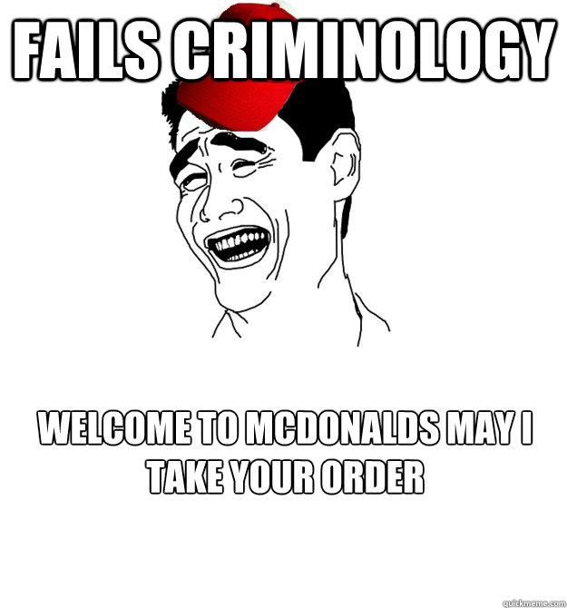 Fails Criminology Welcome to McDonalds may I take your order  Yao ming Mcdonalds