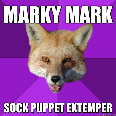 Marky Mark Sock puppet extemper  Forensics Fox
