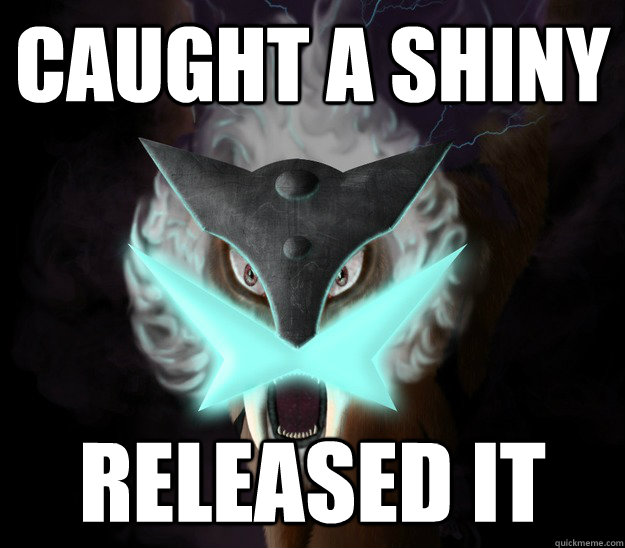 Caught a shiny released it  