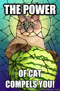 The Power of cat
compels you! - The Power of cat
compels you!  Cat Melon Church