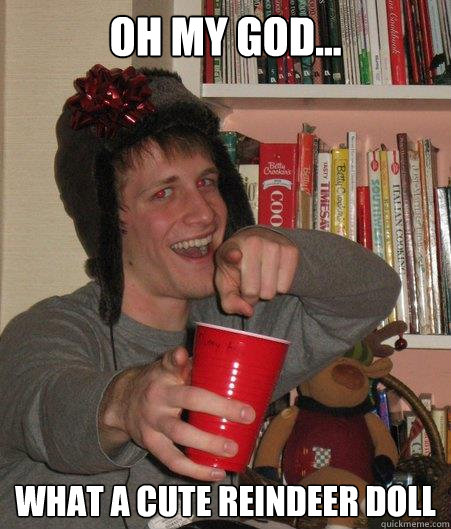 oh my god... what a cute reindeer doll  