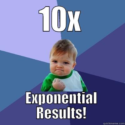 10X EXPONENTIAL RESULTS! Success Kid