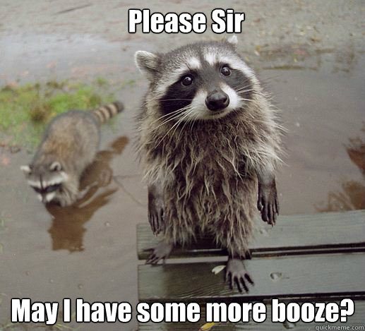 Please Sir May I have some more booze? - Please Sir May I have some more booze?  Sympathy Coon
